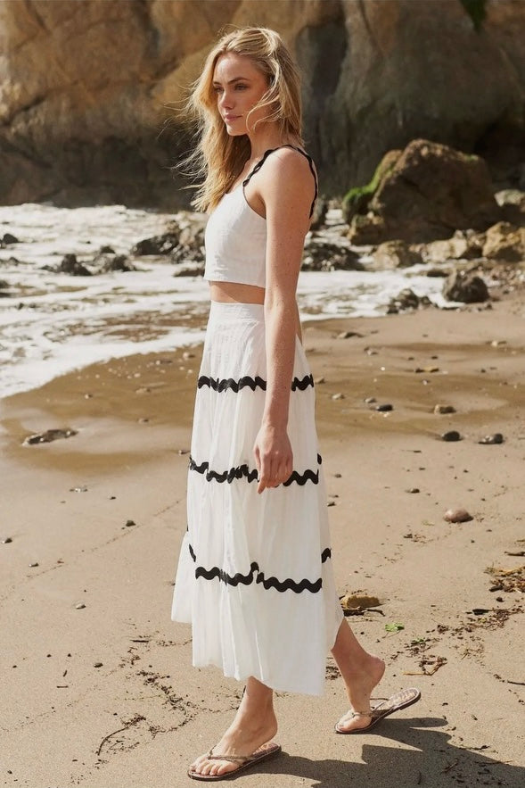 Maxi Skirt and Crop Top