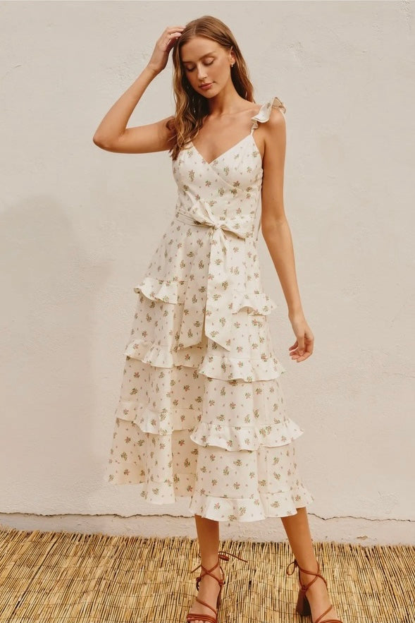 My Baby Tiered Midi Dress