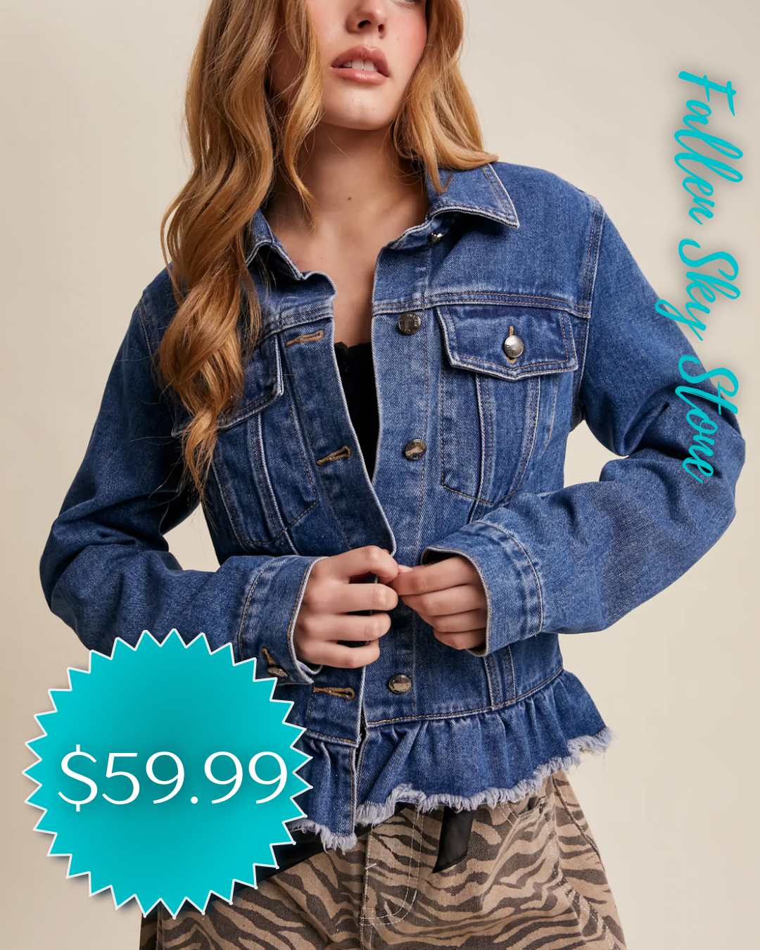 Levi’s Ruffle Hem Denim Jacket