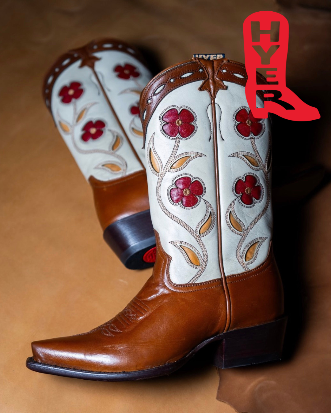 Hyer Boots – Hope in Tan Ranch Hand Cowhide