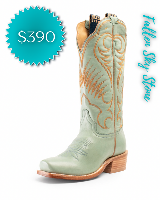Hyer Boots – Leawood in Robin Egg Burnished