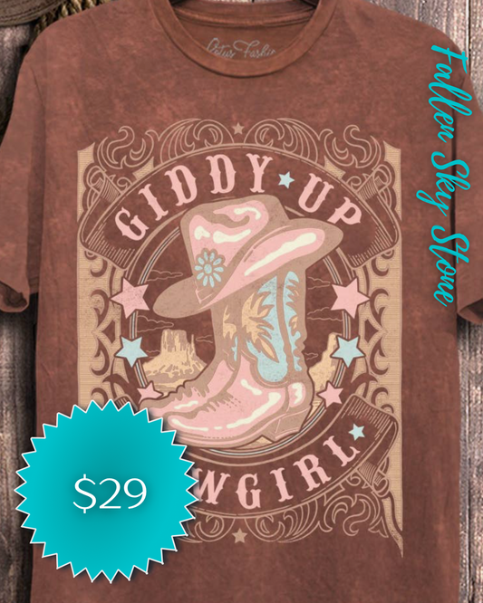 Giddy Up Cowgirl Graphic Tee